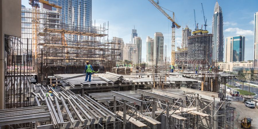 empleado Trabajar en Dubái Construcción
